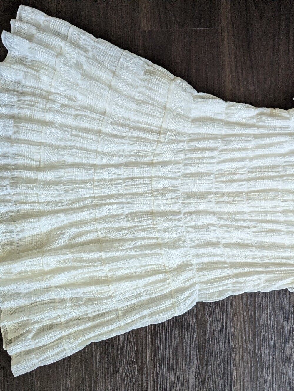 Max Studio White Tiered Dress Mini Medium Boho Cottagecore Flowy Romantic - Picture 8 of 9